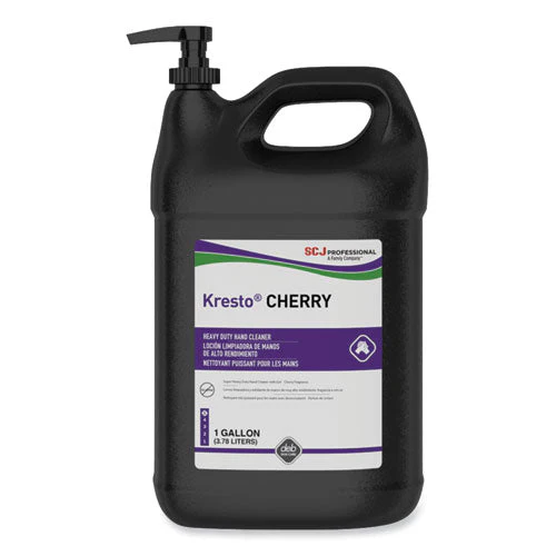 Kresto Cherry Heavy Duty Hand Cleaner Manual Cartridge, Cherry Scent, 1 Gal Pump Bottle, 4/carton - Image 1