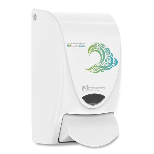 Proline Wave Manual Soap Dispenser, 1 L, 4.9 X 4.6 X 9.2, White, 15/carton - Image 2