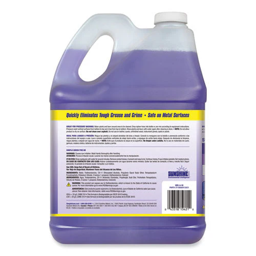 Pro Hd Heavy-duty Cleaner, Unscented, 1 Gal Bottle, 4/carton - Image 2