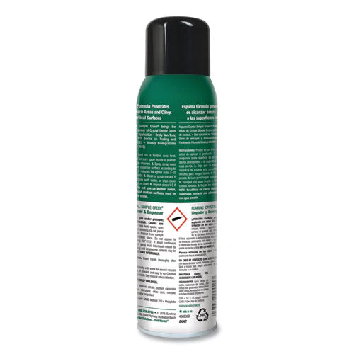 Foaming Crystal Industrial Cleaner And Degreaser, 20 Oz Aerosol Spray, 12/carton - Image 3