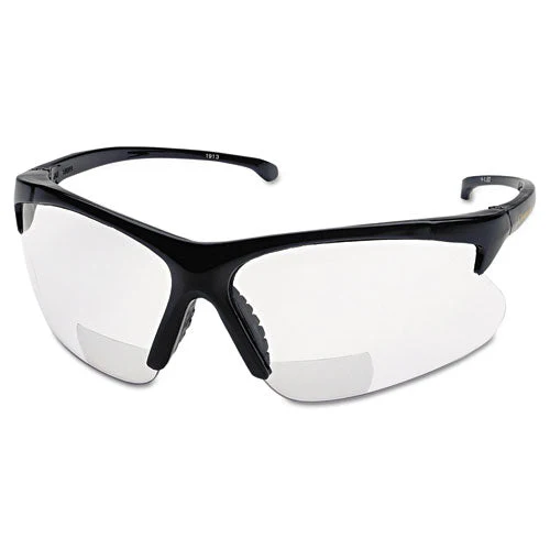 V60 30-06 Rx Safety Readers, Black Frame, Clear Lens, 2.5 Diopter - Image 1
