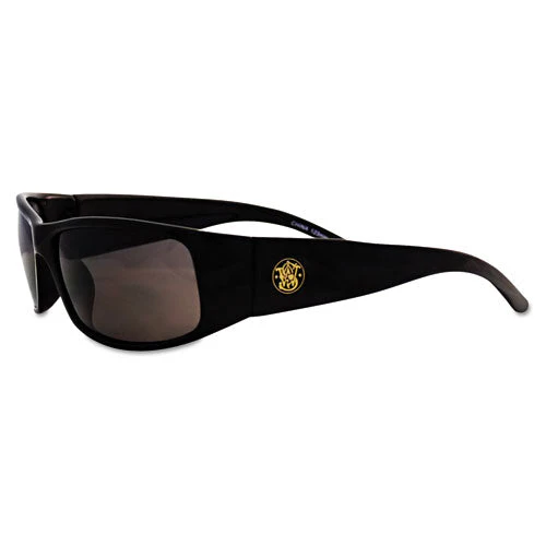 Elite Safety Eyewear, Black Frame, Smoke Anti-fog Lens - Image 1