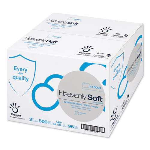 Heavenly Soft Toilet Tissue, Septic Safe, 2-ply, White. 4.1" X 146 Ft, 500 Sheets/roll, 96 Rolls/carton - Image 1