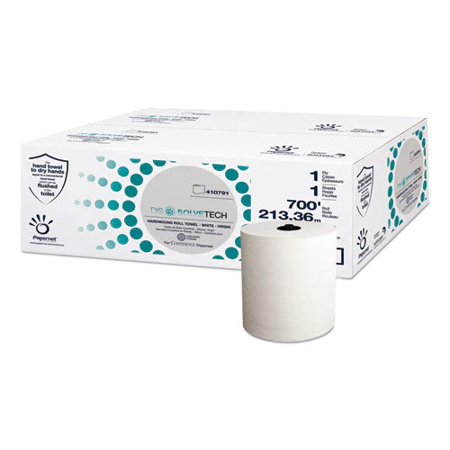 Dissolvetech Paper Towel, 1-ply, 7.5" X 700 Ft, White, 6 Rolls/carton - Image 1