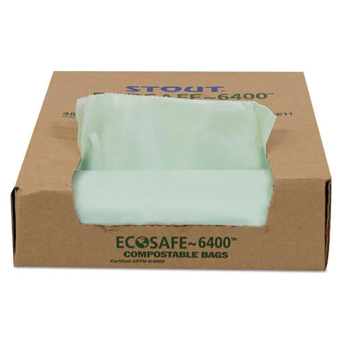 Ecosafe-6400 Bags, 30 Gal, 1.1 Mil, 30" X 39", Green, 48/box - Image 3