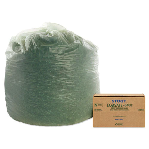 Ecosafe-6400 Bags, 64 Gal, 0.85 Mil, 48" X 60", Green, 30/box - Image 2