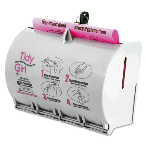Plastic Feminine Hygiene Disposal Bag Dispenser, Gray - Image 3
