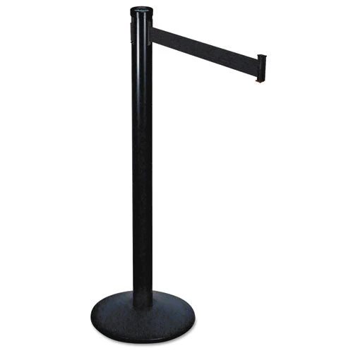 Adjusta-tape Crowd Control Posts Only, Steel, 40" High, Black, 2/box - Image 3