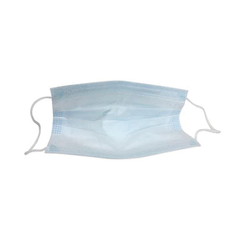 Three-ply General Use Face Mask, Blue/white, 2,500/carton - Image 3
