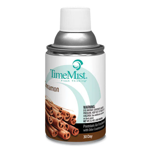 Premium Metered Air Freshener Refill, Cinnamon, 6.6 Oz Aerosol Spray, 12/carton - Image 1