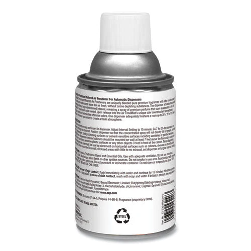 Premium Metered Air Freshener Refill, Caribbean Waters, 6.6 Oz Aerosol Spray 12/carton - Image 2
