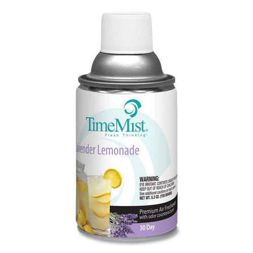 Premium Metered Air Freshener Refill, Lavender Lemonade, 5.3 Oz Aerosol Spray, 12/carton - Image 1