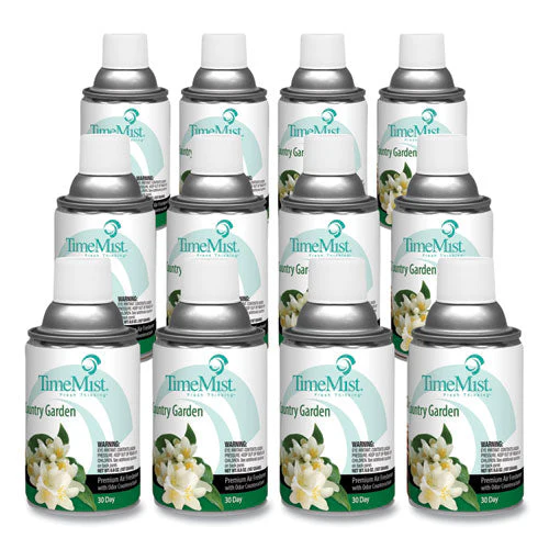 Premium Metered Air Freshener Refill, Country Garden, 6.6 Oz Aerosol Spray, 12/carton - Image 3