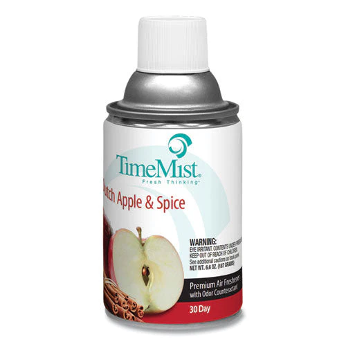Premium Metered Air Freshener Refill, Dutch Apple And Spice, 6.6 Oz Aerosol Spray, 12/carton - Image 1