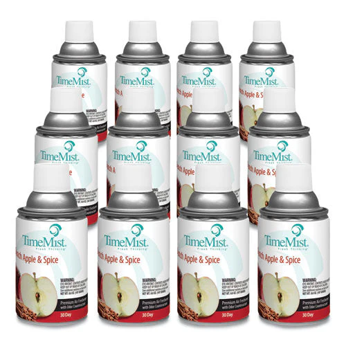Premium Metered Air Freshener Refill, Dutch Apple And Spice, 6.6 Oz Aerosol Spray, 12/carton - Image 2