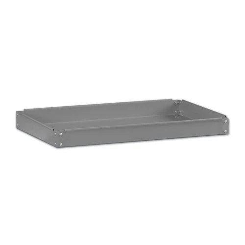 Two-shelf Metal Cart, Metal, 2 Shelves, 500 Lb Capacity, 24" X 36" X 32", Gray - Image 3
