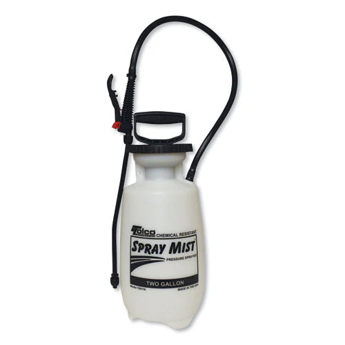 Chemical Resistant Tank Sprayer, 2 Gal, 0.63" X 28" Hose, White - Image 1