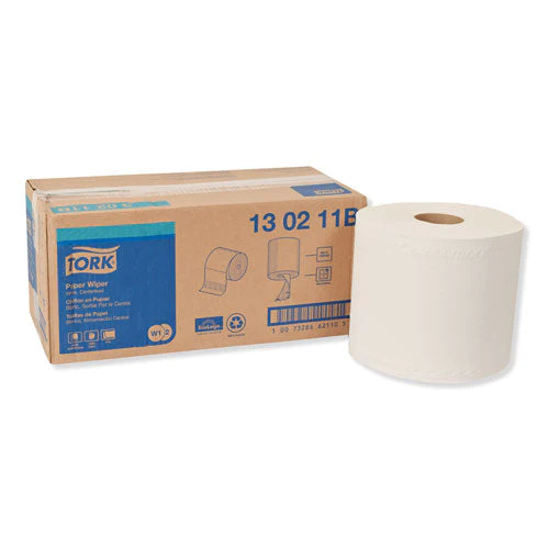Paper Wiper, Centerfeed, 2-ply, 9 X 13, White, 800/roll, 2 Rolls/carton - Image 1
