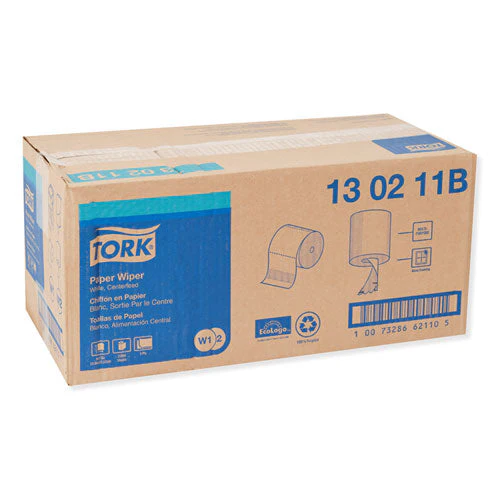 Paper Wiper, Centerfeed, 2-ply, 9 X 13, White, 800/roll, 2 Rolls/carton - Image 2