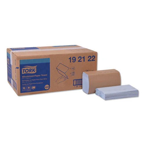 Windshield Towel, 2-ply, 9.13 X 10.25, Blue, 140/pack, 16 Packs/carton - Image 1