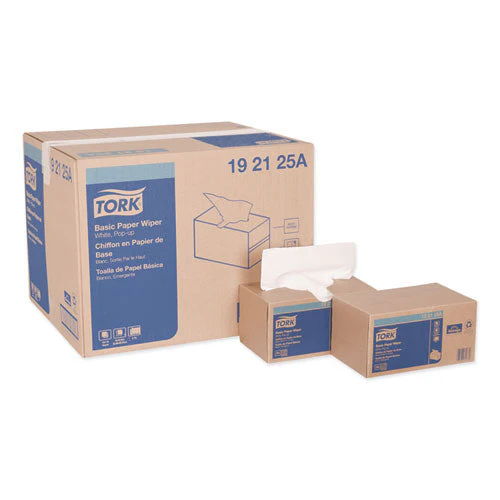 Multipurpose Paper Wiper, 2-ply, 9 X 10.25, White, 110/box, 18 Boxes/carton - Image 1