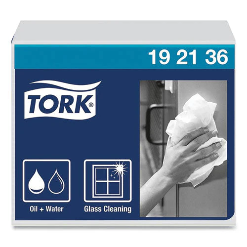 Heavy-duty Paper Wiper 1/4 Fold, 1-ply, 12.5 X 13, White, 56/pack, 16 Packs/carton - Image 1