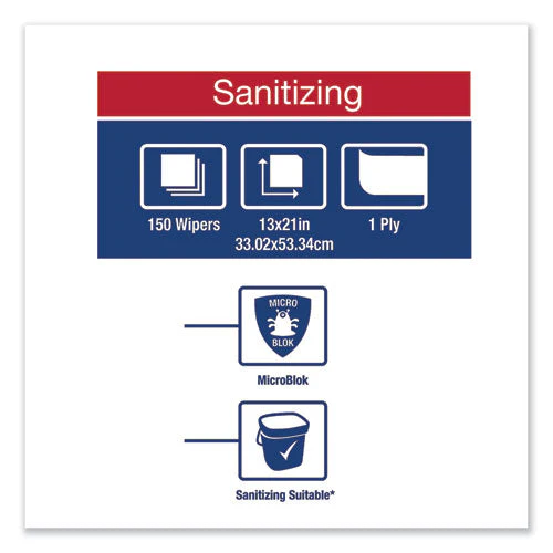 Foodservice Cloth, 13 X 21, Blue, 150/carton - Image 2