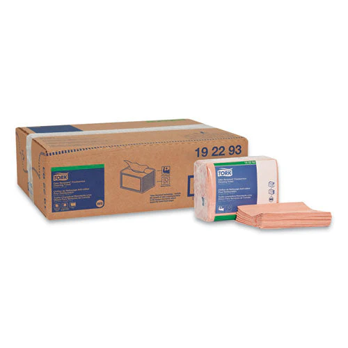 Small Pack Foodservice Cloth, 1-ply, 11.75 X 14.75, Unscented, Red With Red Stripe, 50/poly Pack, 4 Packs/carton - Image 1