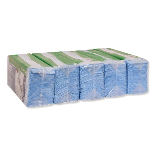 Low-lint Cleaning Cloth, 1-ply, 15.4 X 12.8, Unscented, Blue, 80/bag, 5 Bags/carton - Image 2