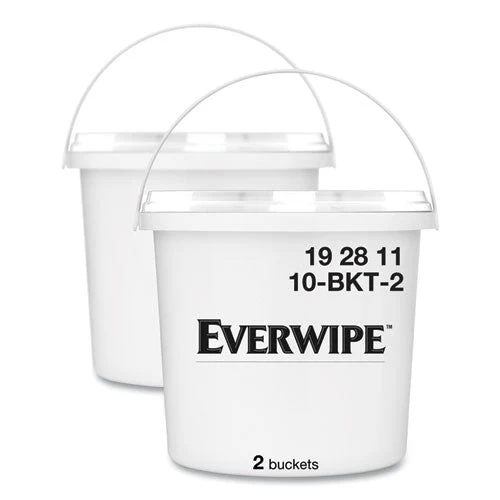 High Volume Wet Wipe Centerpull Resealable Bucket , 12 X 12 X 12, White, 2/carton - Image 1