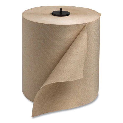 Matic Hardwound Roll Towel, 1-ply, 7.7" X 700 Ft, Natural, 857/roll, 6 Rolls/carton - Image 1