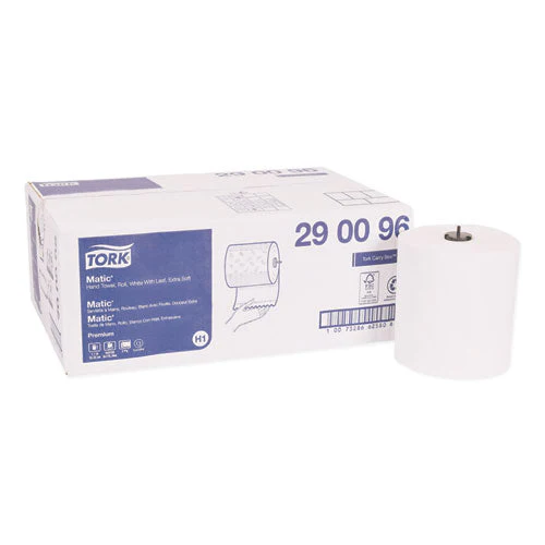 Premium Soft Matic Hand Towel Roll, 2-ply, 7.7 X 575 Ft, White, 704/roll, 6 Rolls/carton - Image 1