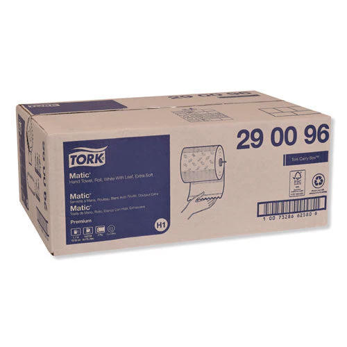 Premium Soft Matic Hand Towel Roll, 2-ply, 7.7 X 575 Ft, White, 704/roll, 6 Rolls/carton - Image 3