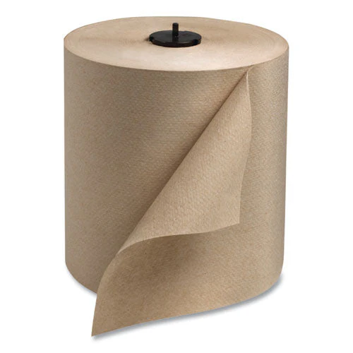Basic Paper Wiper Roll Towel, 1-ply, 7.68" X 1,150 Ft, Natural, 4 Rolls/carton - Image 1