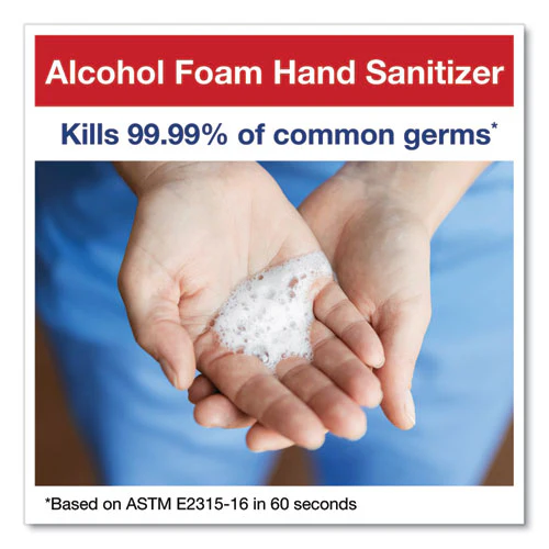 Alcohol Foam Hand Sanitizer, 18 Oz Pump Bottle, Unscented, 6/carton - Image 3
