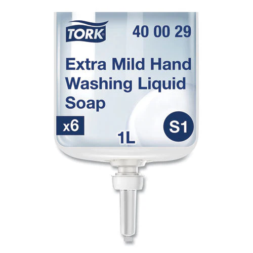 Premium Extra Mild Soap, Unscented, 1 L Refill, 6/carton - Image 1