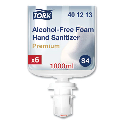Premium Alcohol-free Foam Sanitizer, 1 L Bottle, Unscented, 6/carton - Image 1
