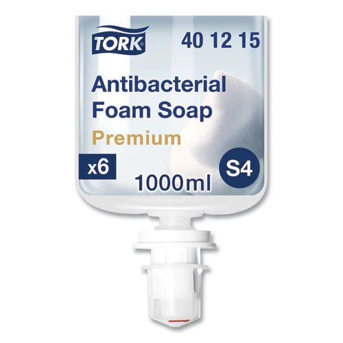 Premium Antibacterial Foam Soap, Unscented, 1 L, 6/carton - Image 1