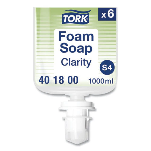 Clarity Hand Soap, Unscented, 1 L Refill, Clear, 6/carton - Image 1