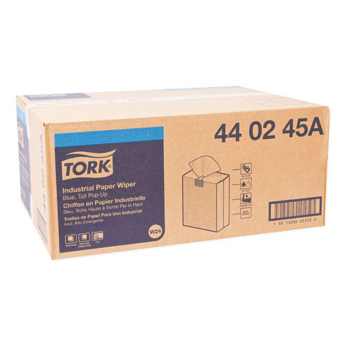 Industrial Paper Wiper, 4-ply, 8.54 X 16.5, Unscented, Blue, 90 Towels/box, 10 Boxes/carton - Image 3