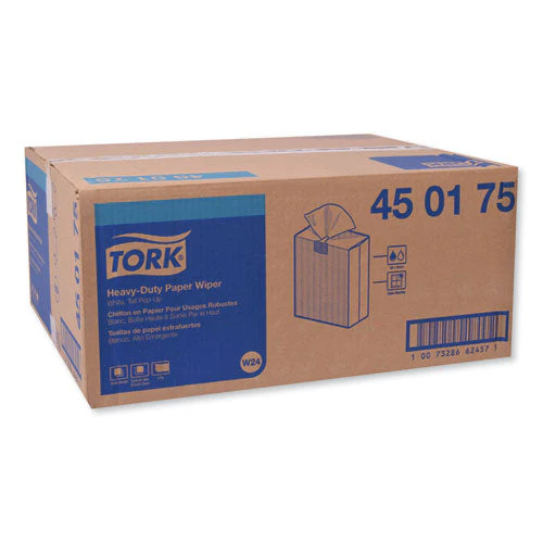 Heavy-duty Paper Wiper, 1-ply, 9.25 X 16.25, Unscented, White, 90 Wipes/box, 10 Boxes/carton - Image 3
