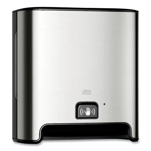 Image Design Matic Hand Towel Roll Dispenser With Intuition Sensor, Wall Mount, 13.58 X 8.03 X 14.69, Stainless Steel - Image 2