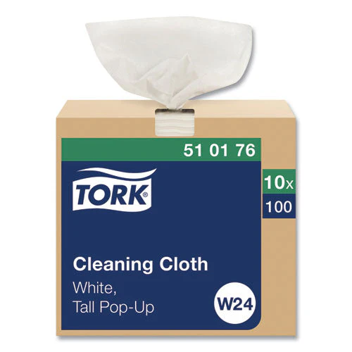 Cleaning Cloth, 8.46 X 16.13, White, 100 Wipes/box, 10 Boxes/carton - Image 1