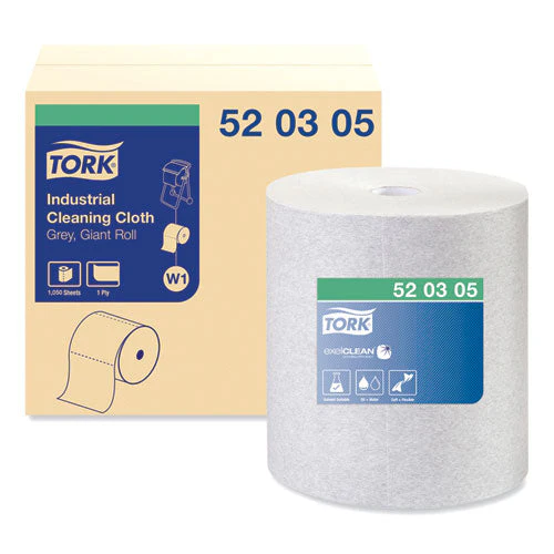 Industrial Cleaning Cloths, 1-ply, 12.6 X 13.3, Gray, 1,050 Wipes/roll - Image 1
