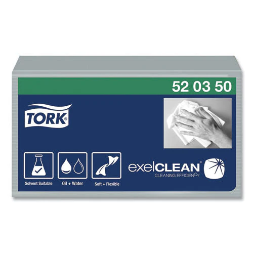 Industrial Cleaning Cloths, 1-ply, 12.6 X 15.16, Gray, 55/pack, 8 Packs/carton - Image 1