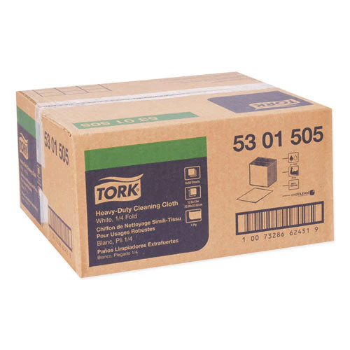 Heavy-duty Cleaning Cloth, 12.6 X 13, White, 50/pack, 6 Packs/carton - Image 2