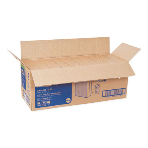 Heavy-duty Cleaning Cloth, 8.46 X 16.13, White, 80/box, 5 Boxes/carton - Image 3