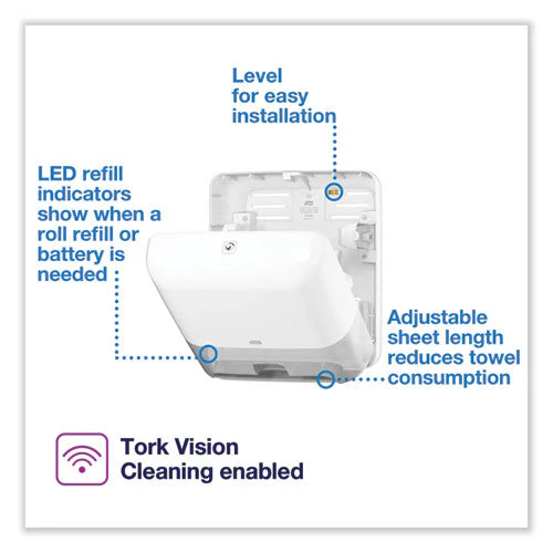 Elevation Matic Hand Towel Roll Dispenser With Sensor, 13 X 8 X 14.5, White - Image 2