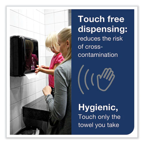 Elevation Matic Hand Towel Dispenser With Intuition Sensor, 13 X 8 X 14.5, Black - Image 2