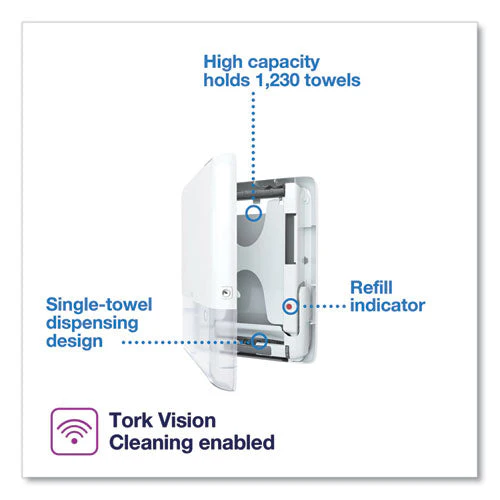 Peakserve Continuous Hand Towel Dispenser, 14.44 X 3.97 X 19.3, White - Image 2